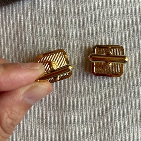 Vintage Swank mens square cuff links with original box - Picture 8 of 14
